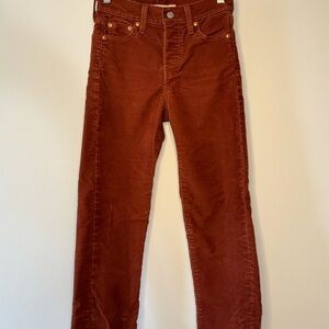 Levi's Rust Corduroy Trousers